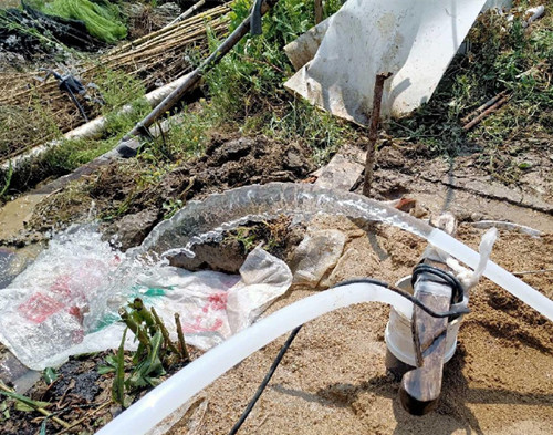 鱼塘边打井